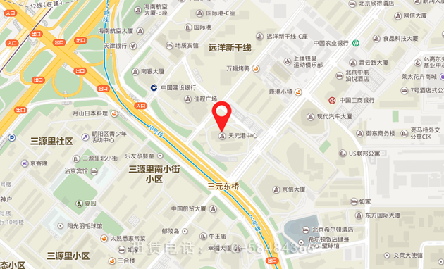 天元港中心地图